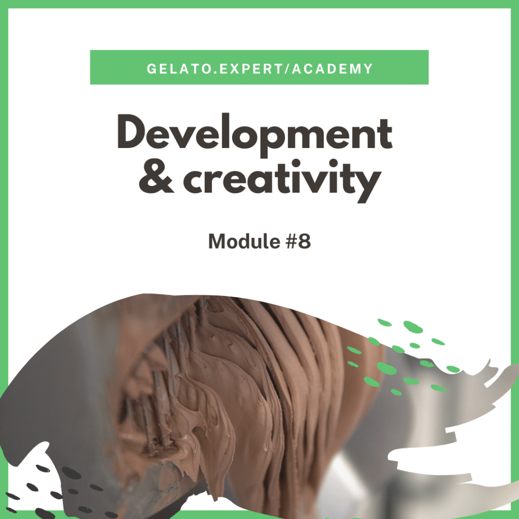Gelato development and creativity